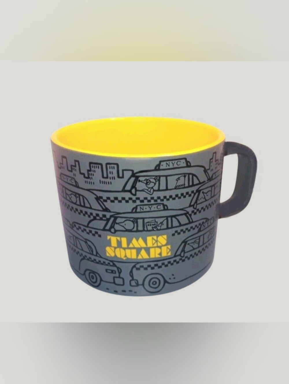 STARBUCKS TIMES SQUARE NEW YORK CITY NYC TAXI CAB COLLECTION CERAMIC MUG 12 OZ